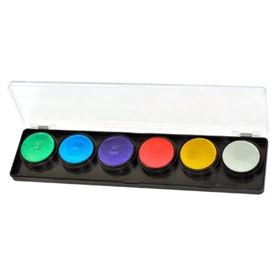 FAB 6-Colour Shimmer Swirl Palette