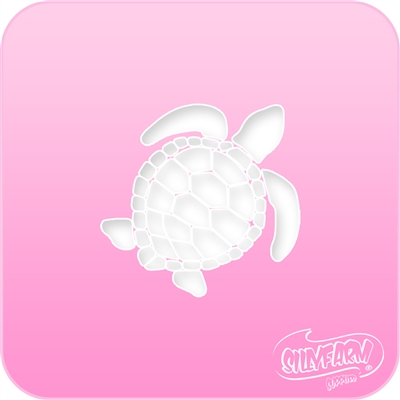 Sea Turtle Pink Power Stencil