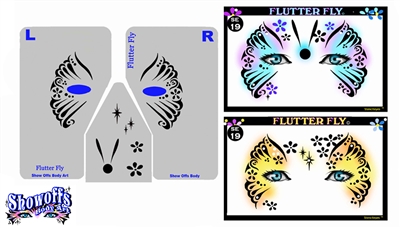 Flutter Fly Stencil Eyes