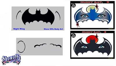 Night Bat Stencil Eyes