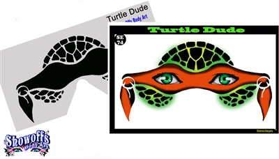 Turtle Dude Stencil Eyes