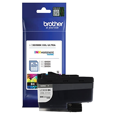 SIP TAX Care Package BROTHER MFC-J5845DW (1) ULTRA INK LC3039xxl BLACK (OEM) (Yum members)
