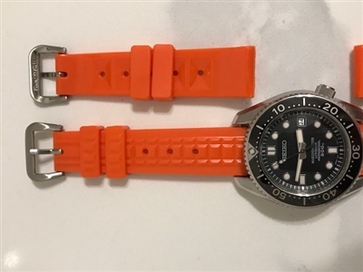 ORANGE CAPTAIN WILLARD 6105 rubber strap aka chocolate bar