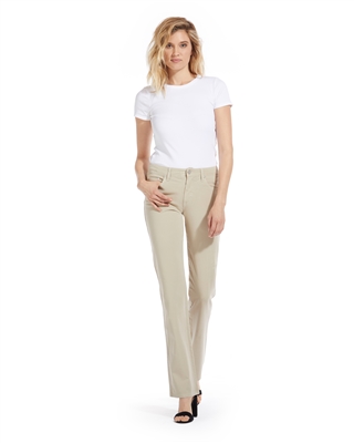 'Donna' Cotton Twill Straight-Leg Jean