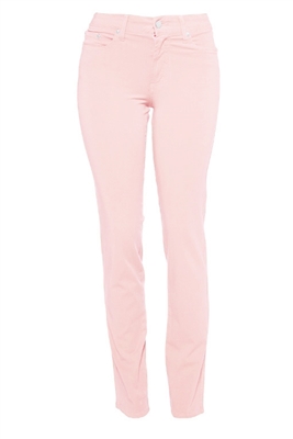 Cotton Twill Stretch Slim-Fit Jeans | Blush