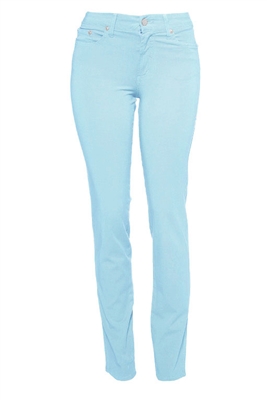 Cotton Twill Stretch Slim-Fit Jeans | Cerulean