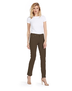 Cotton Twill Stretch Slim-Fit Jeans | Chicory Coffee