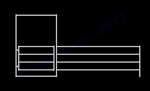 1-3/8 Mini Horse Corral Gate 4-Rail: 12'W x 3'H