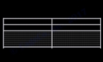 1-5/8 Horse Corral Foaling Panel 4 Rail With Welded Wire:  16'W x 5'H