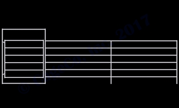 Horse Corral Gate 6 Rail