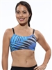 PRAIA BRA PRINTS - Blue Plume - Small