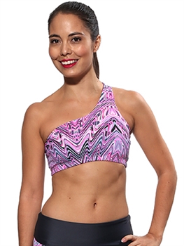 ONDINA BRA PRINTS - Pink Wave - Small