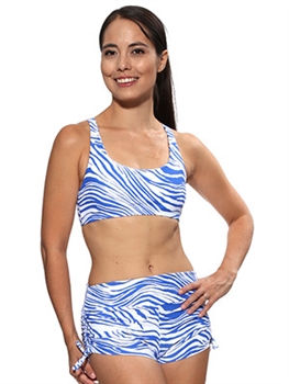 LIBERDADE BRA PRINTS - Blue Tiger - Large