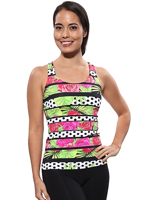 LIBERDADE TANK PRINTS - Pink Polka Dots - Large