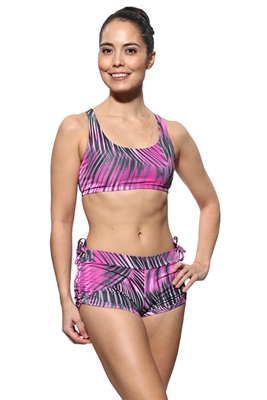 VITORIA SHORT PRINTS - Pink Plume - Medium