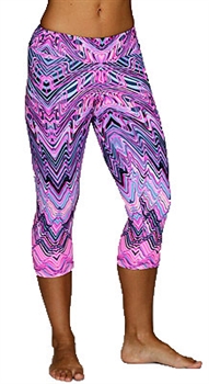 XIQUE XIQUE CAPRI PRINTS - Pink Wave - Large