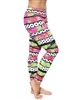 XIQUE XIQUE FULL LENGTH LEGGING PRINTS - Pink Polka Dots - Small