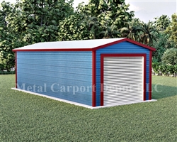 Metal Buildings Boxed Eave Style 12' x 31' x 8'