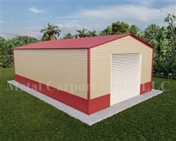 Metal Buildings Boxed Eave Style 18' x 31' x 8'