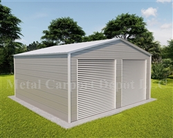 Metal Buildings Boxed Eave Style  20' x 21' x 8'