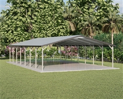 Boxed Eave Style Metal Carport 20' x 36' x 6'