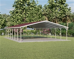 Boxed Eave Style Metal Carport 22' x 36' x 6'