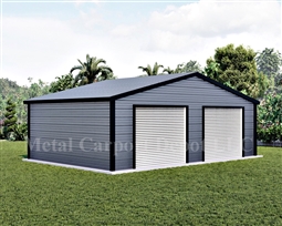 30'x21'x10' Boxed Eave Metal Building