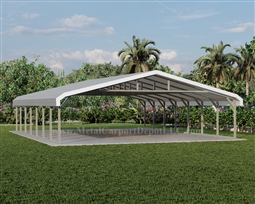 Triple Wide Regular Style Metal Carport 30' x 36' x 6'