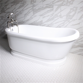 Empress 73in Water and Air Jet Pedestal Bathtub