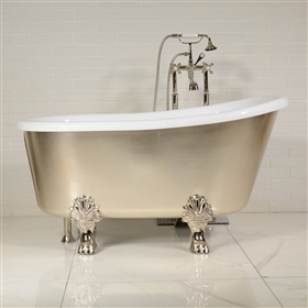 LUXWIDE Athena USLCL58 58in White Clawfoot Tub