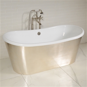 LUXWIDE Calypso USLSK59 59in White Skirted Tub