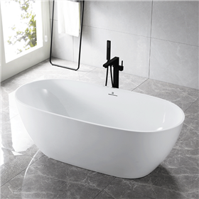 SanSiro Aquino Freestanding 67x32in Air Jetted Modern Bathtub