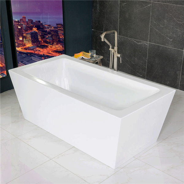 SanSiro Asti 59" x34" Freestanding  Air Jetted Tub