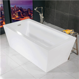 SanSiro Asti67EAJ Freestanding 67x34 inch Air Jetted Rectangular Tub