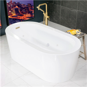 SanSiro Augusta 59inx34in End Drain Hydro Spa Tub