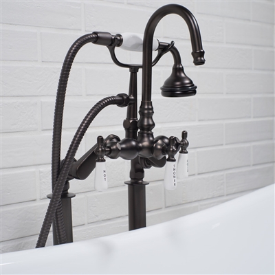 Edwardian Rigid Freestanding Tub Filler in Oil Rubbed Bronze