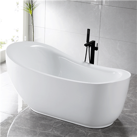 SanSiro Feronia71 Freestanding 71 inch Modern Slipper Air Jetted Tub