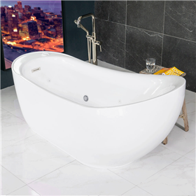 SanSiro Feronia 71in End Drain Hydro Spa Water Tub