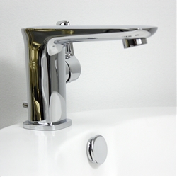 Penhaglion No49 Contemporary Lavatory Faucet with Pop-Up Drain, Chrome | Baths Of Distinction