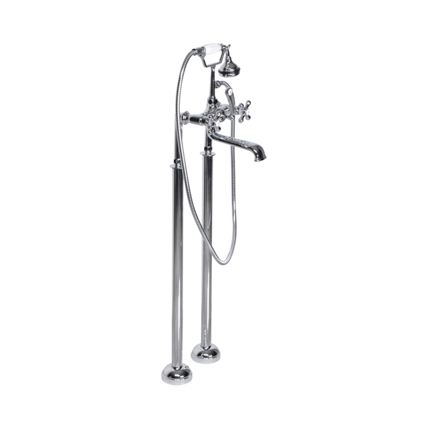 Victoriana Free Standing Tub Filler, Chrome - Bathroom Faucet Upgrade | Baths Of Distinction