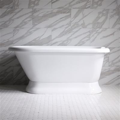 SanSiro VTAFL53 Freestanding 53in Air Jetted Classic Style Bathtub