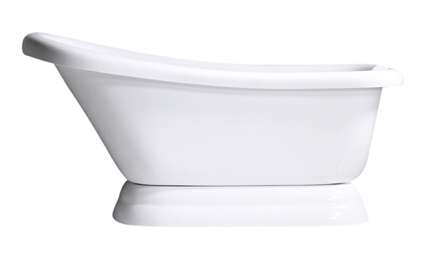 SanSiro VTASL67 67in Freestanding 67 inch Air Jetted Single Slipper Tub