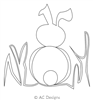 Digital Quilting Design Rabbit Motif 1 by AC Designs.