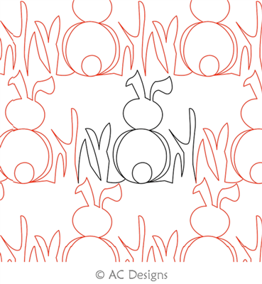 Digital Quilting Design Rabbit Panto 1 by AC Designs.