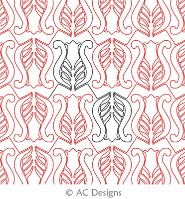 Digital Quilting Design Tulip Panto by AC Designs.