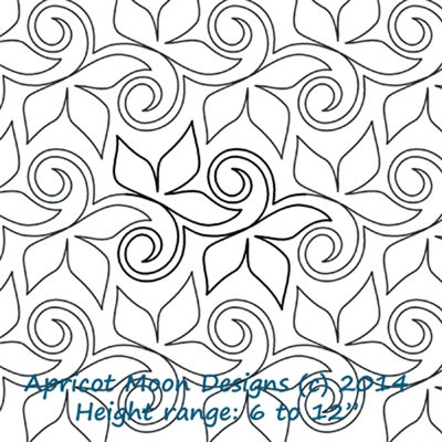Digital Quilting Design Always Ivy by Apricot Moon.