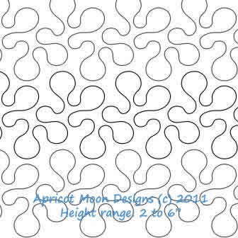 Digital Quilting Design Classic Stipple by Apricot Moon.