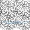 Digital Quilting Design Daisy Doodles by Apricot Moon.