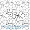 Digital Quilting Design Feather Boa by Apricot Moon.