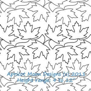 Digital Quilting Design Maple Sugar by Apricot Moon.